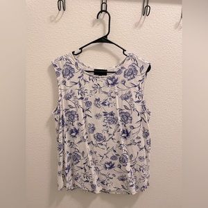 Sleeveless Floral Blouse